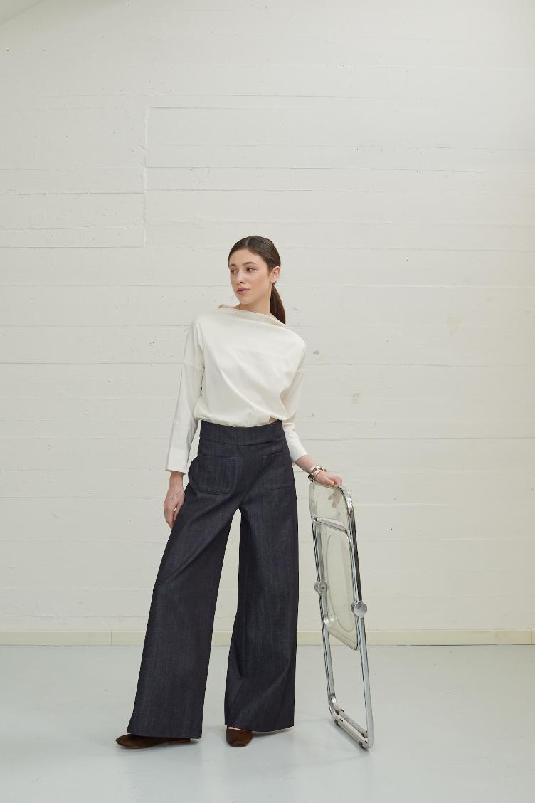 H64 Hose Lia in Jeans dunkel P - 1