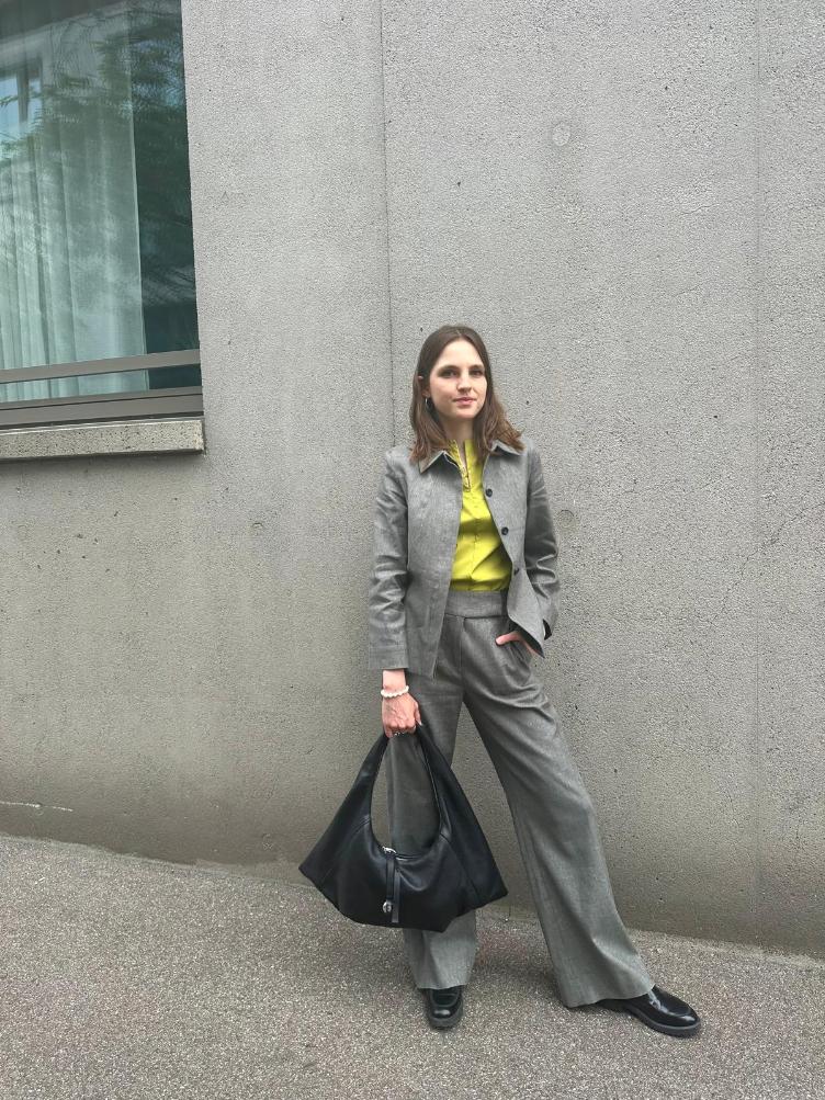 O72 Blusenjacke Nuria in Baumwolle und Leinen