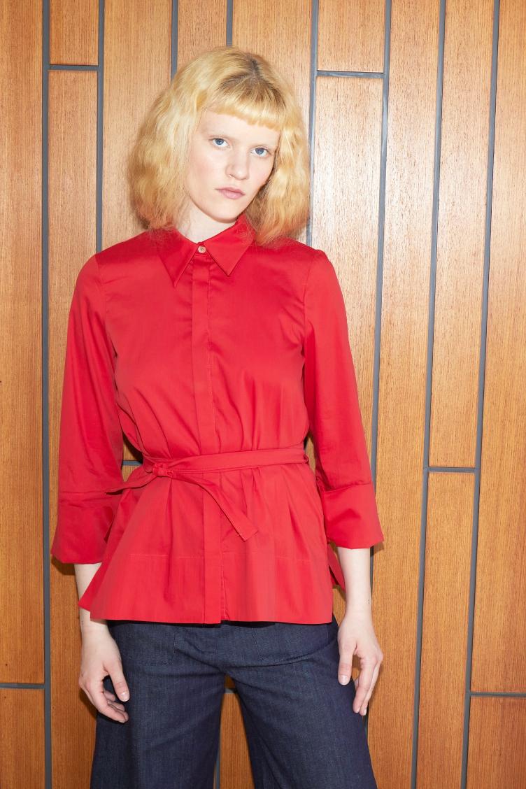 O76 Bluse Darcy in Baumwolle