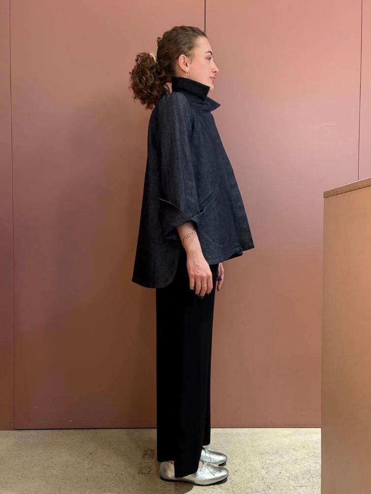 O82 Bluse Tian in Jeans - 1